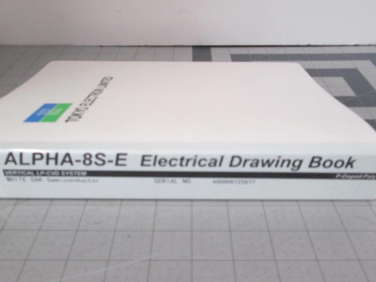 Used TEL Tokyo, ALPHA-8S-E, Electrical Drawing Book P-Doped-POLY, REV 1.0, Used