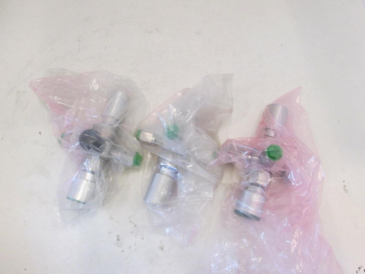 Used Veriflo, 944AOPLPNO, Double Actuator, 3 Way Valve, Used, Lot of 3