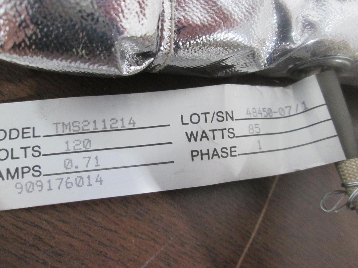 Used BriskHeat, TMS211214, Insulator Jacket, 120V, .71A, 85W, Single Phase, Used