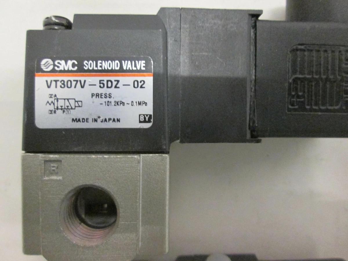 Used SMC, VT307V-5DZ-02, Solenoid Valve, Used, Lot of 6
