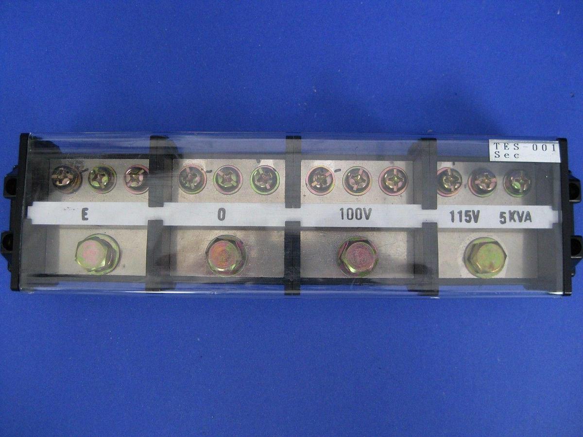 Used Kyoritsukeiki CKT-100 Terminal Block Strip 660V 100A 3 Pole & 4 Pole - LOT of 2