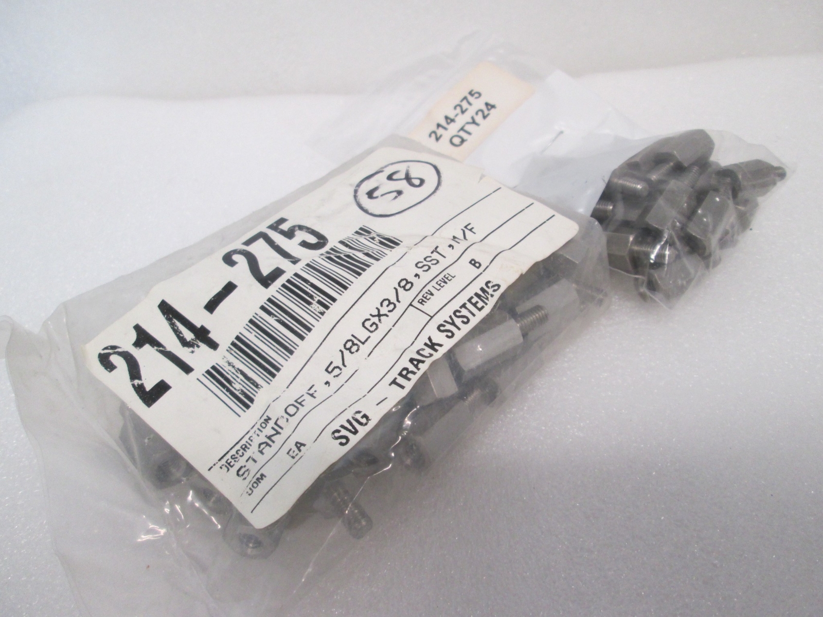 Used 214-275, Standoff, 5/8LGX3/8, SST, M/F, New, Lot of 82
