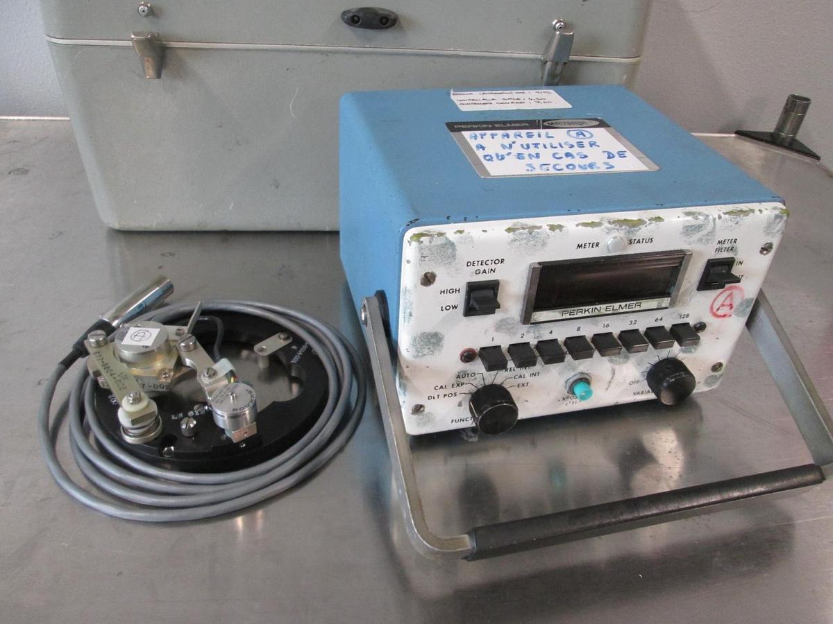 Used P.E. Tool Detector, Perkin Elmer, MTS-100 w/ Bourns 6634S-441-202, Used