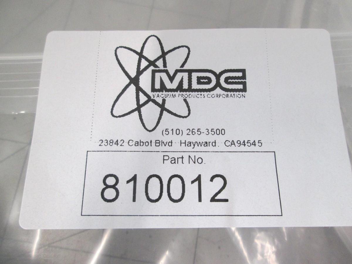 MDC, Aluminum Centering Ring, 810012, ISO 160, Viton, New, Lot of 2
