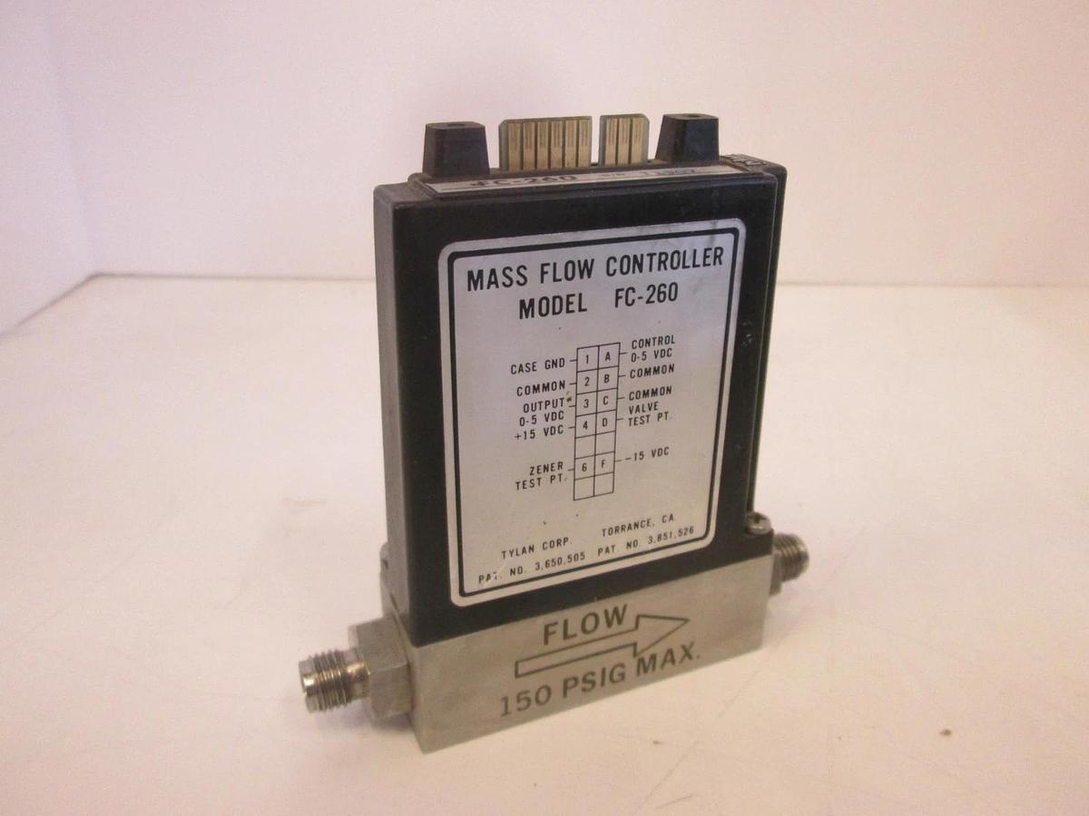 Used Tylan, FC-260, Mass Flow Controller, HCL, 100 SCCM, Used