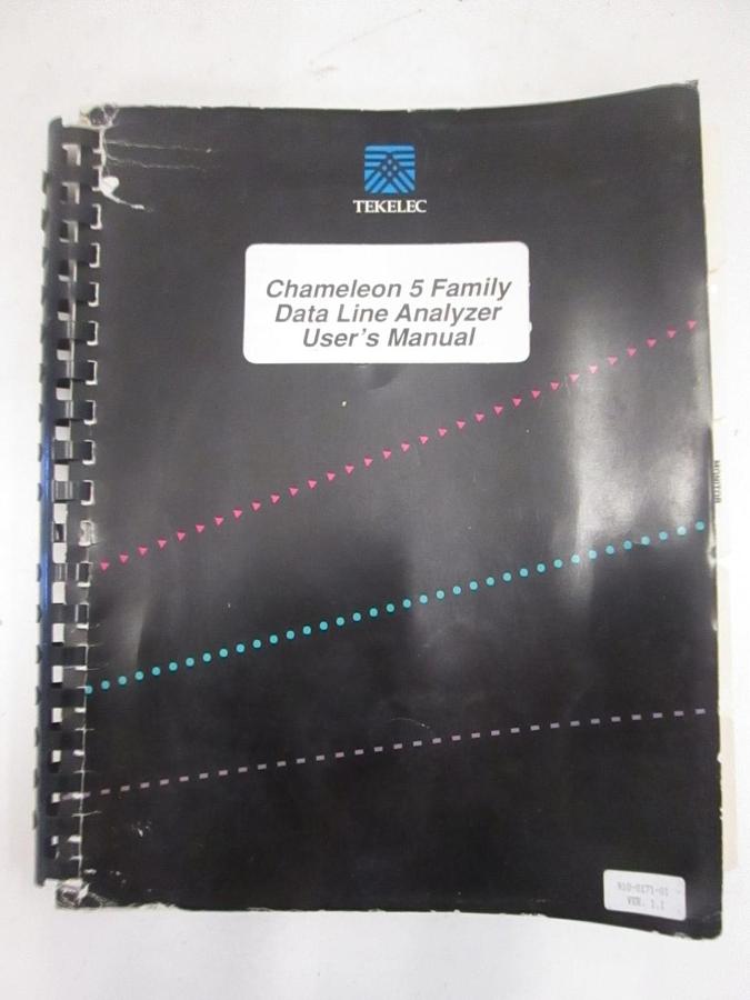 Used Tekelec Chameleon 5 Family Data Line Analyzer User's Manual, Used