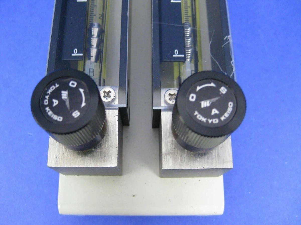 Used Tokyo Keiso F97-240748 Purge Meter, 6-60 Sl/Min N2 with Valve, Set of 2