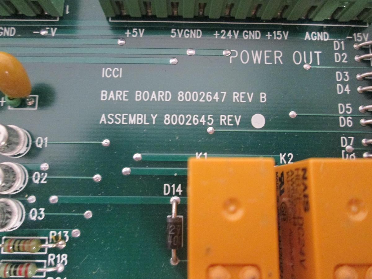 Used ICCI 8002645 8002647 Rev B Thermocouple Signal Conditioner Board