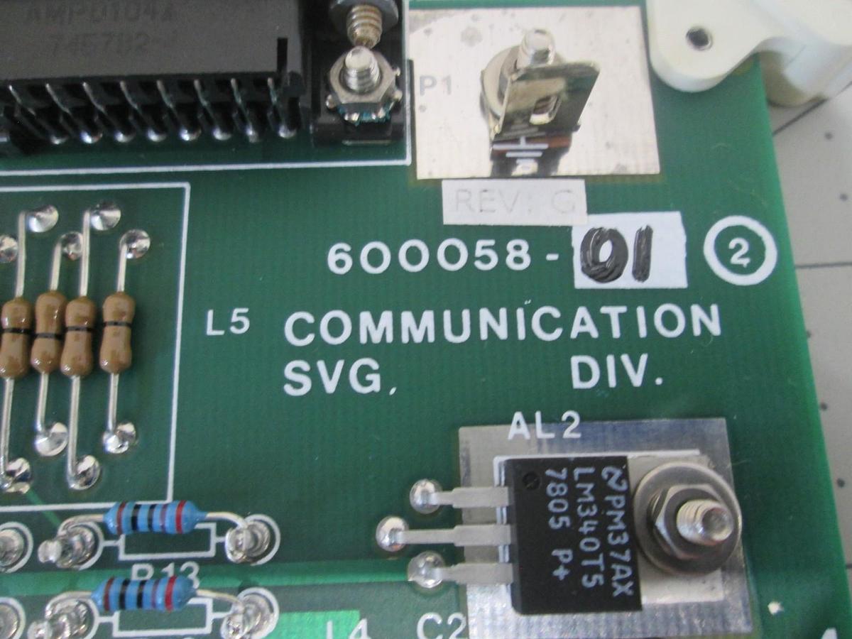 Used SVG, 600058-01, Communication PCB Assy, New