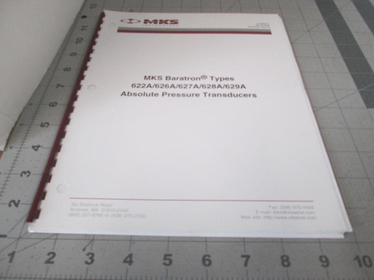 Used MKS, 622A Instruction Manual, Used