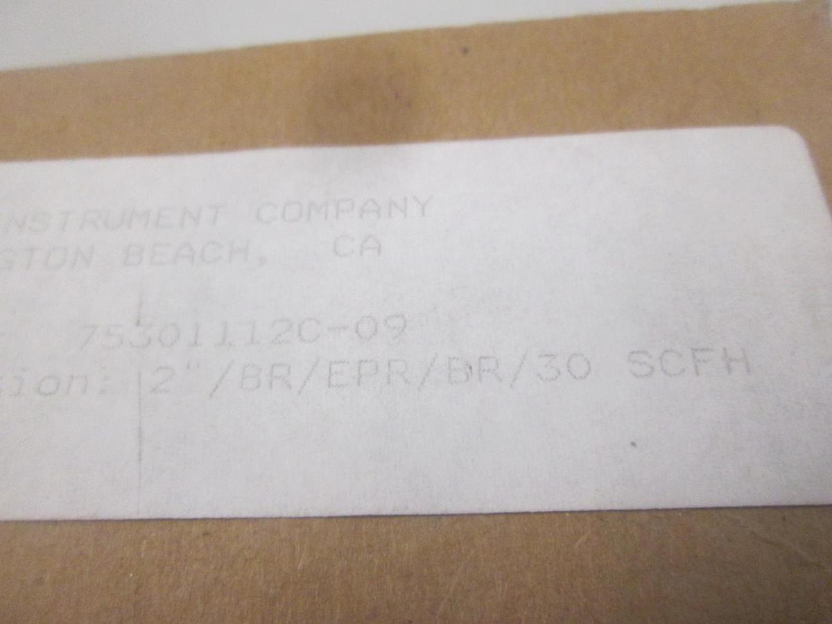Used King Instrument, 753011120-09, 2"/BR/ EPR/BR/30 SCFH, New