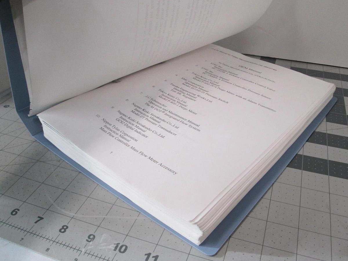 Used TEL Tokyo, PYRO+M-DOT, O.E.M. Manual, Used