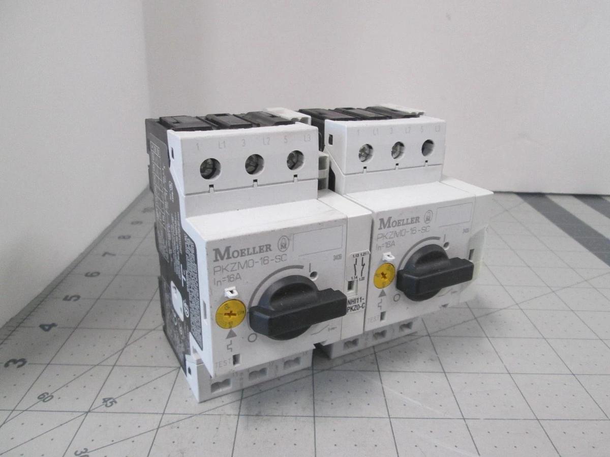 Moeller, PKZM0-16-SC, Motor Starter, New, Lot of 2