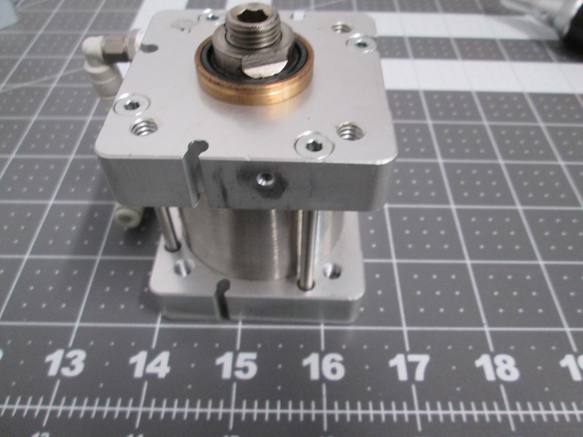 Used Bimba FS-310.75-MW Square Flat-1 Compact Air Cylinder 2in Bore 0.75in Stroke