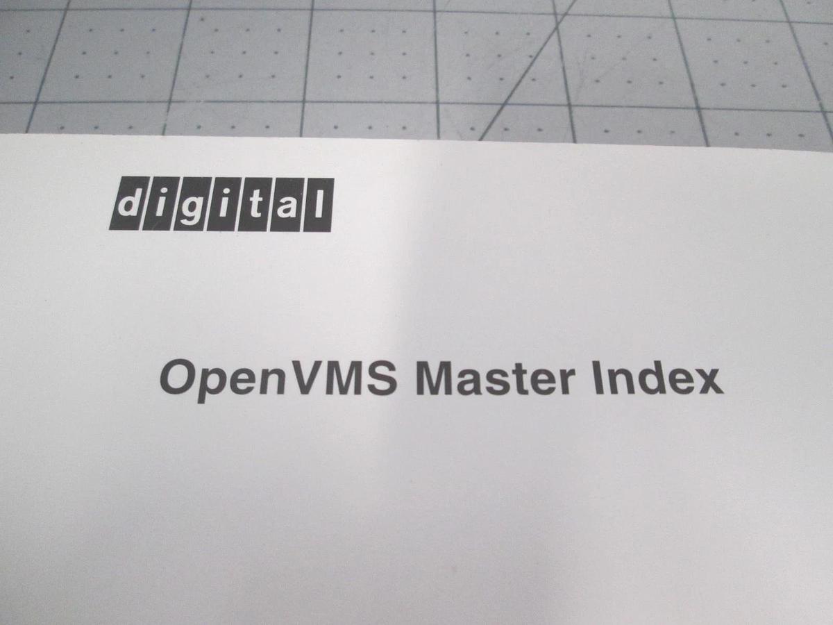 Used Digital, OpenVMS Master Index, Used