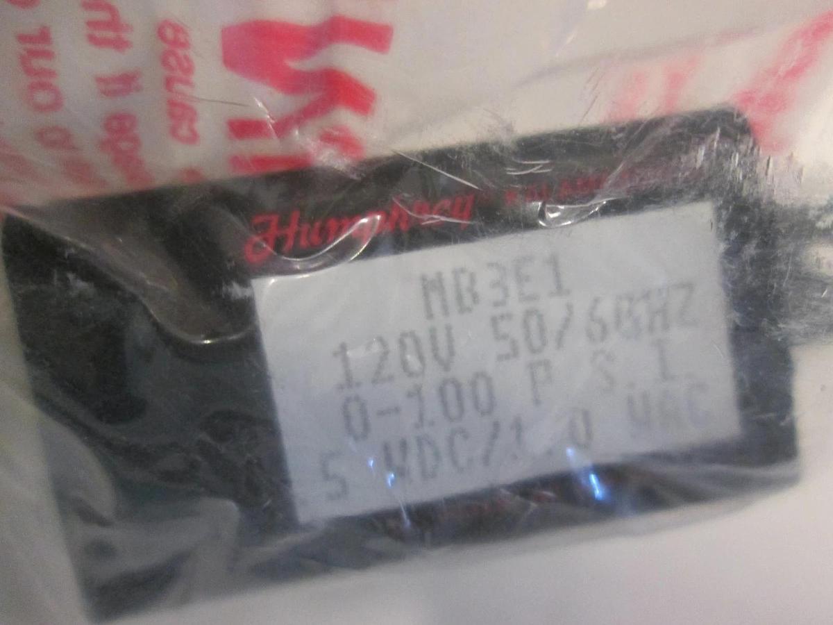 Humphrey, Solenoid Valve, MB3E1, 100 PSI, 50/60Hz, 120 V, New, Lot of 2