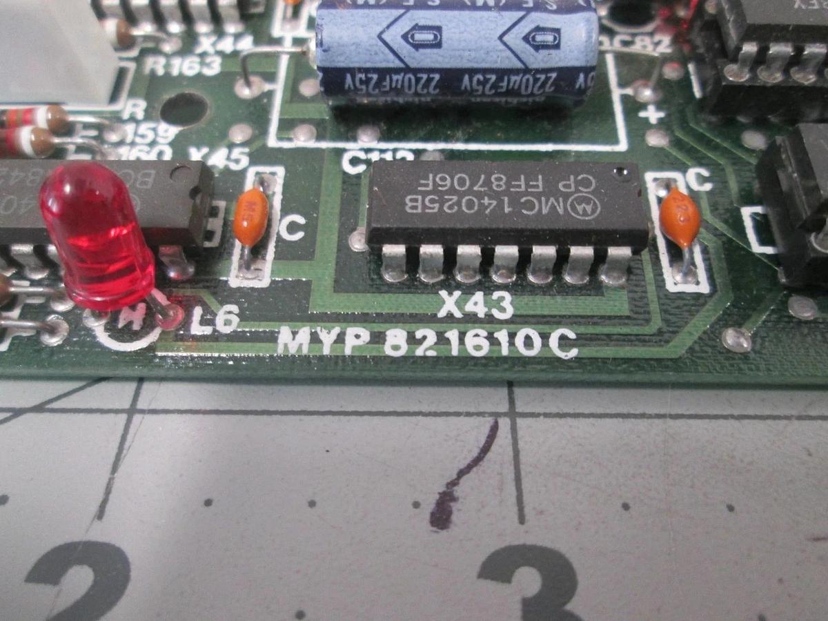 Used SEMY Engineering, MYP821610C, Gas Interface PCB Assy, Used