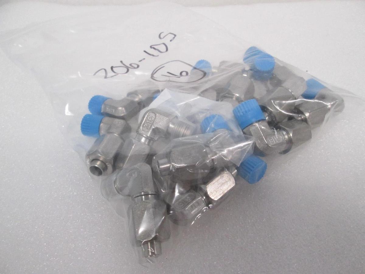 Parker, 206-105, Elbow Fitting, New, Lot of 16