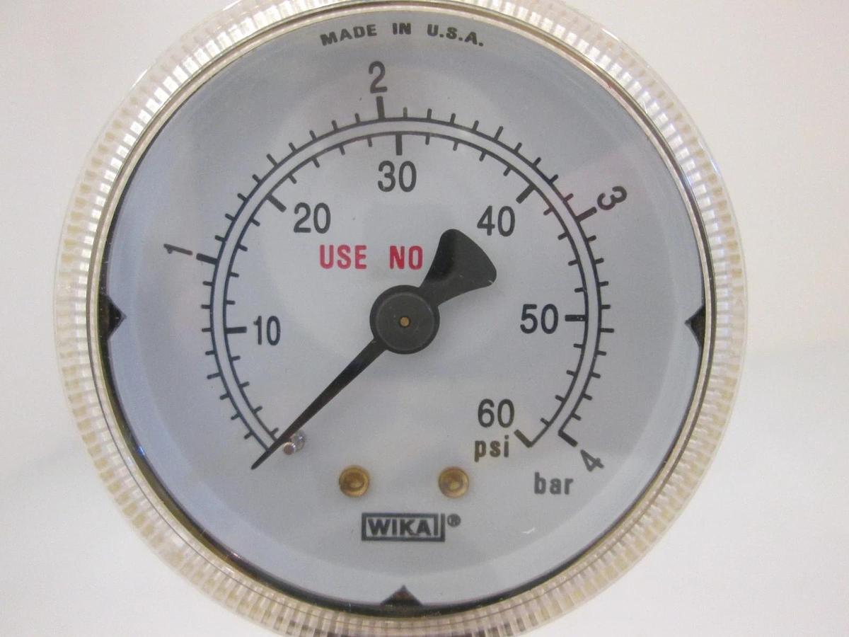 Used Veriflo, IR4201 Regulator Assy w/ 0-60PSI Wika Gauge, Used