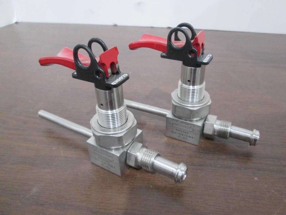 Used Nupro, 6LV-DATBW4-P-RD, Diaphragm Valve, Used, Lot of 2