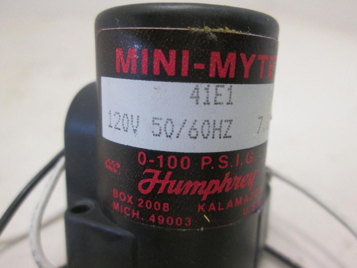 Used Humphrey, 41E1, Mini-Myte Solenoid Valve Assy, Used
