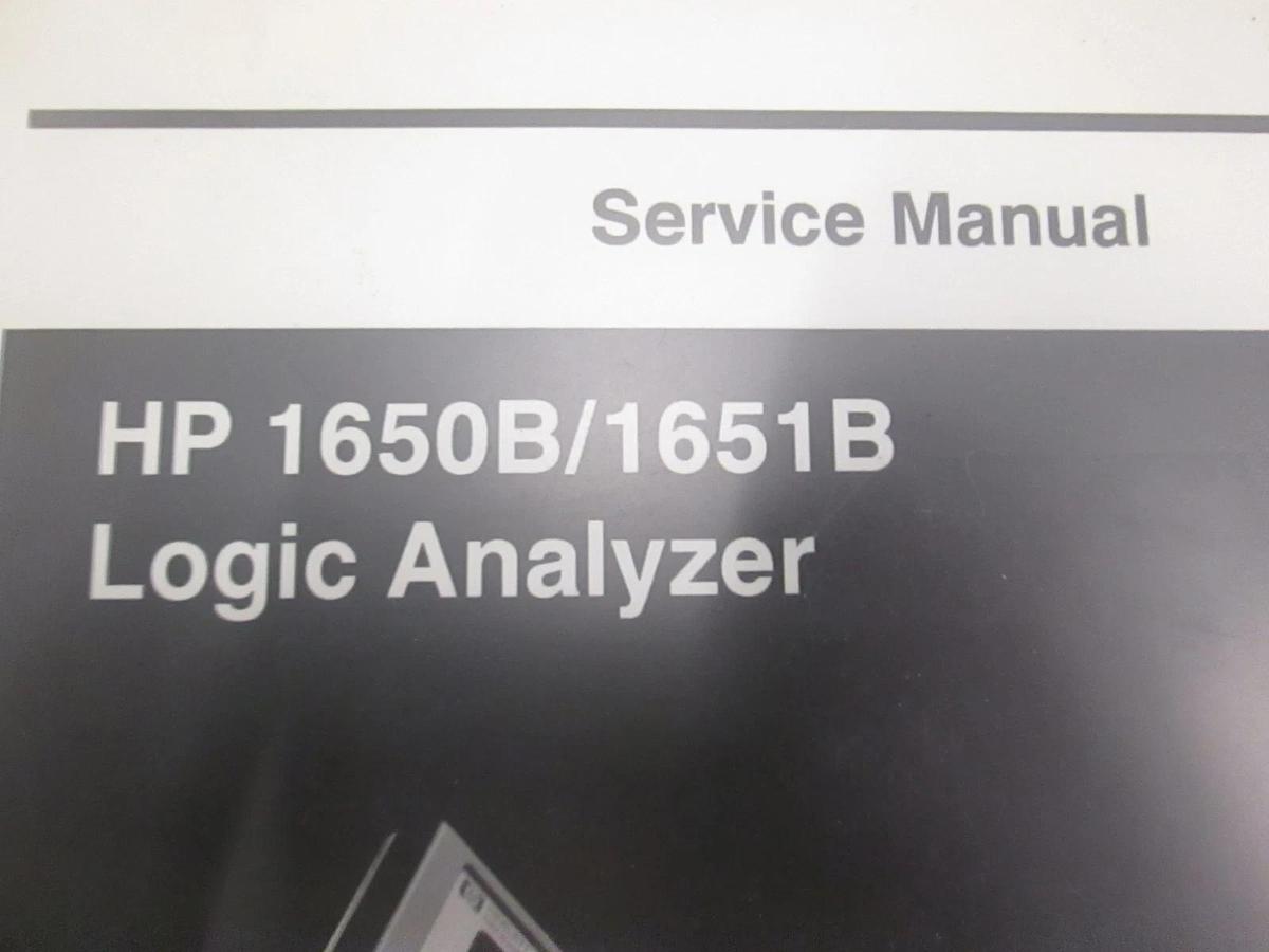 Used HP 1650B/ 1651B Logic Analyzer Service Manual, Used