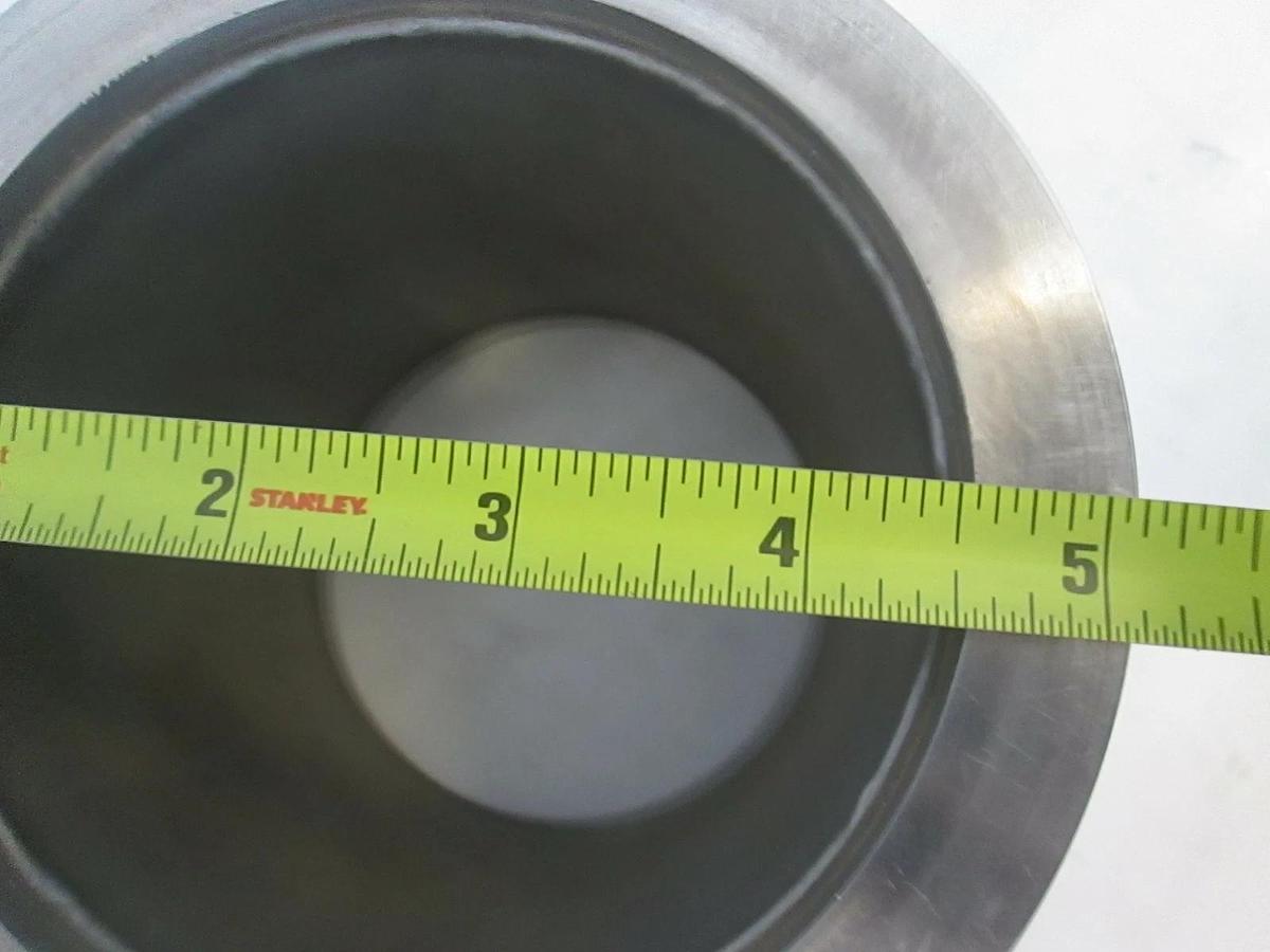 Used Stainless Steel Vacuum Pump Top Flange Adapter, Used