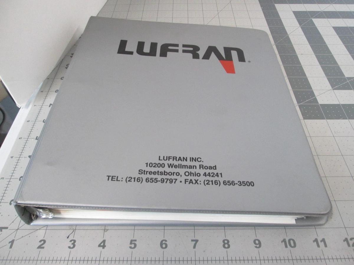 Used Lufran, General Information Binder, Used