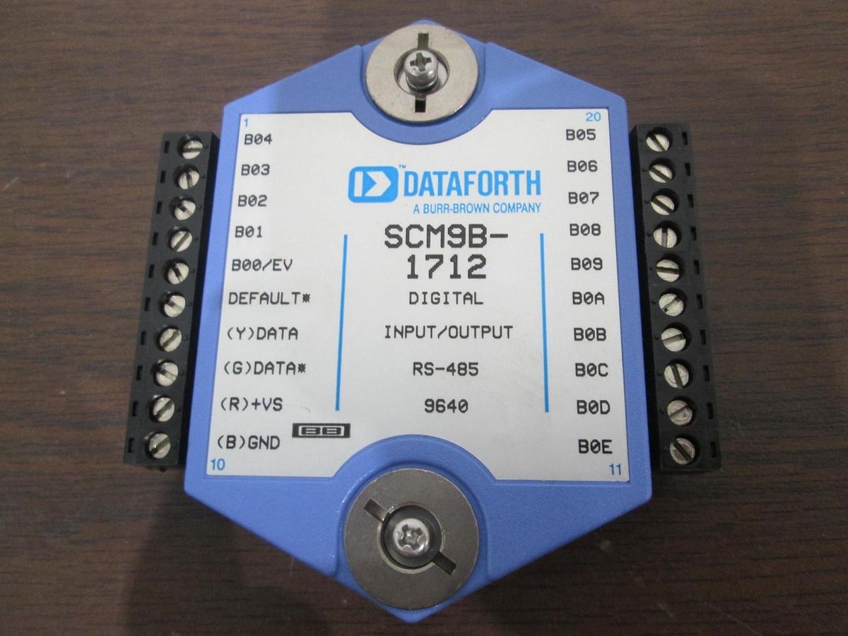 Used Dataforth, SCM9B-1712, Digital Input/ Output Module, Used