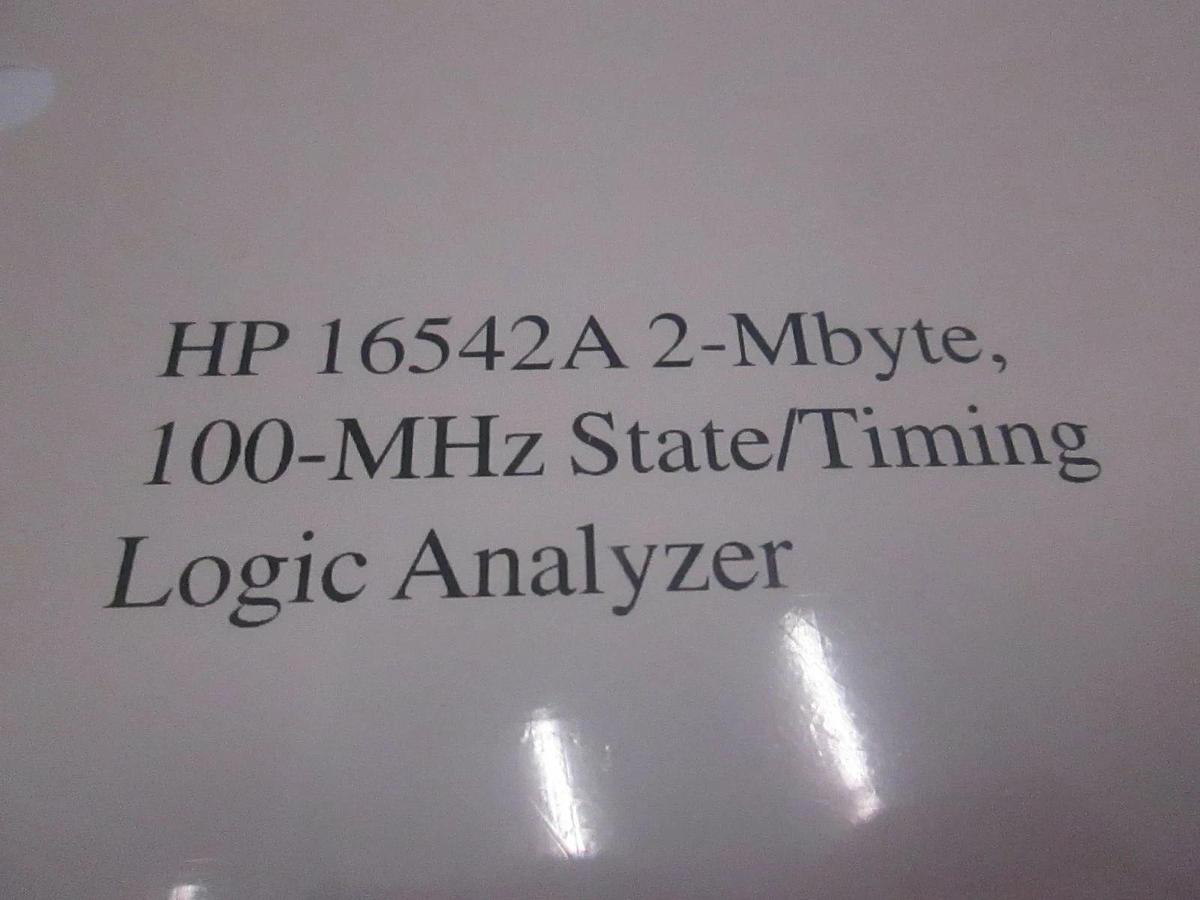 Used HP 16542A 2-Mbyte, 100-MHz State/Timing Logic Analyzer Service Guide, Used
