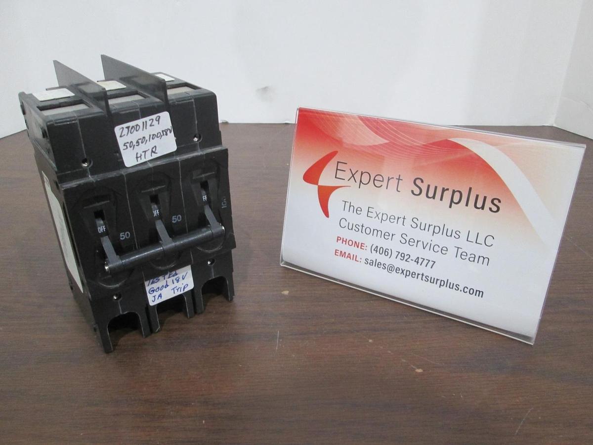 Used Airpax, 219-3-8625-16, 3 Pole Circuit Breaker, 50/50/100A, Used
