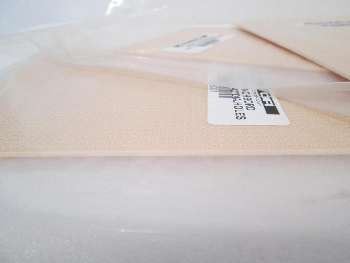 Vector, 64P44 Punchboard, 4.5" x 6.5"/0.042" DIA Holes, New Lot of 3