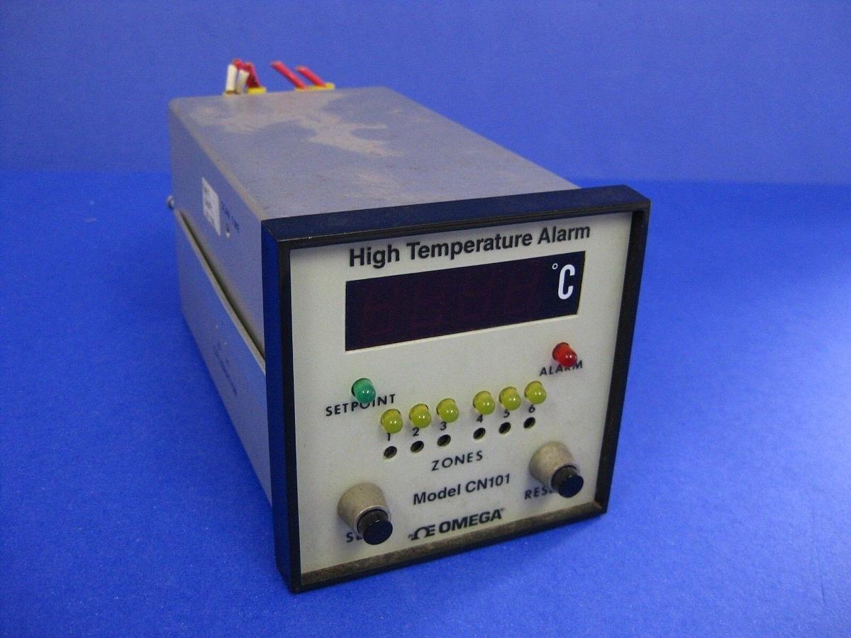 Used OMEGA High Temperature Alarm CN101, 6 Zones Used