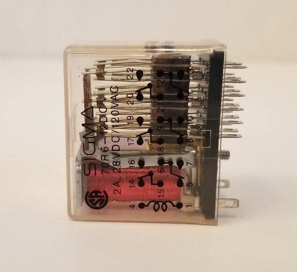 Used Sigma 70R6-12DC, 2A, 28VDC Relay, Used