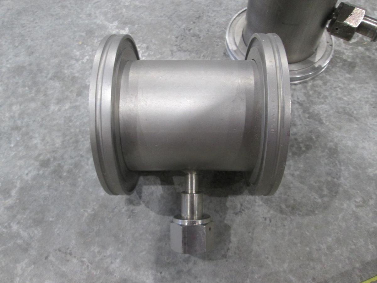 Used 4 1/4" Stainless Steel Adapter w/ 1/2" FVCR Fitting, Used, Lot of 2