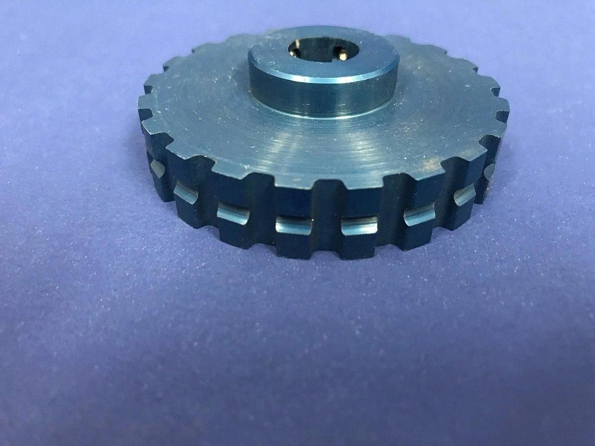Used WM Berg 37TP112-21, Aluminum Timing Pulley, 1/4" ID, 21 Tooth, Lot of 4