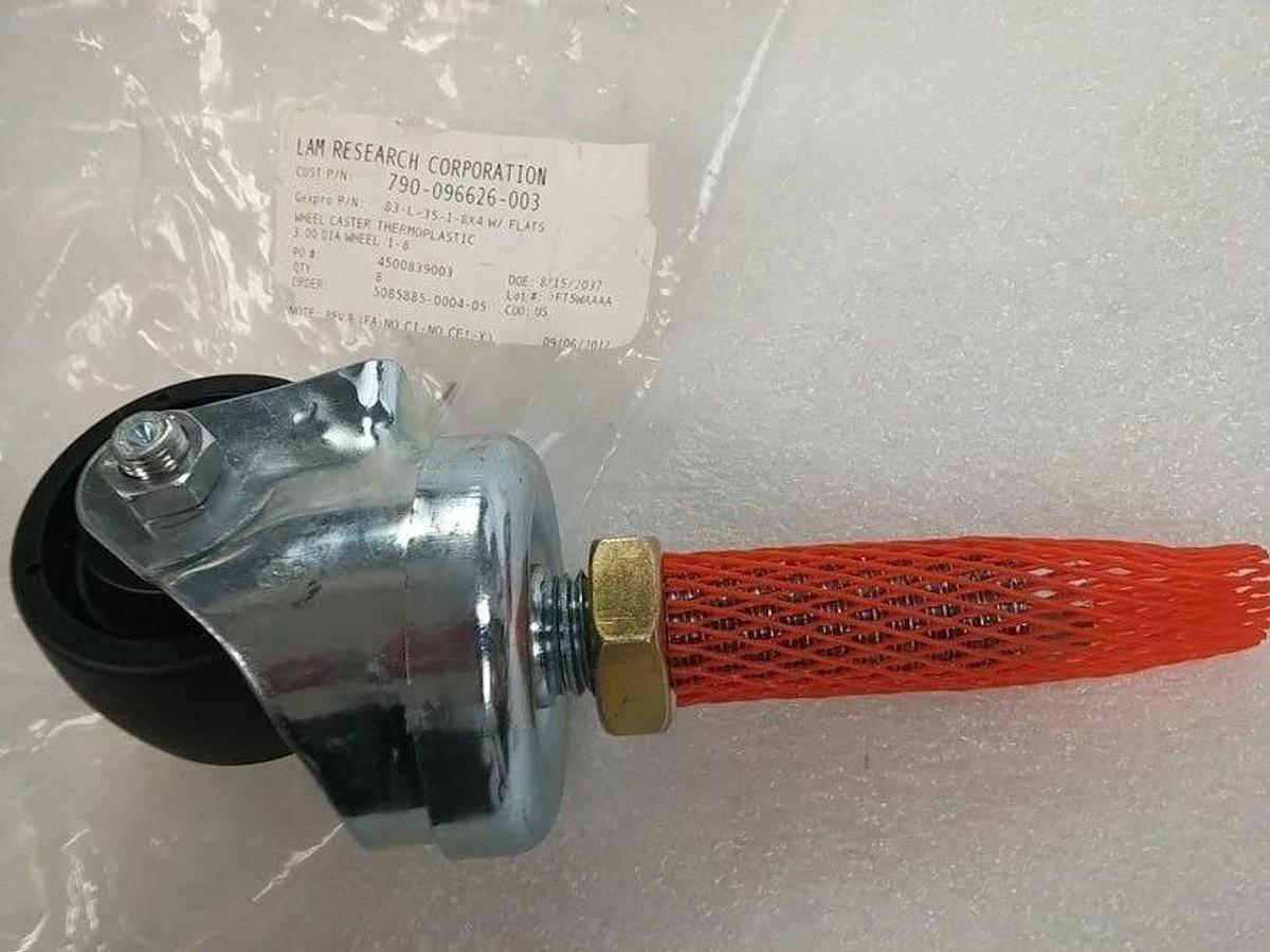 Used LAM Research 790-096626-003 Gexpro Thermoplastic Wheel Caster 3"diam, New