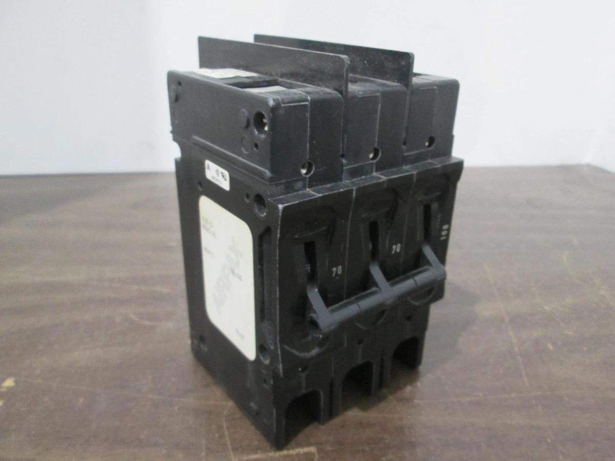 Used Airpax, 19-3-8625-21, 3 Pole Circuit Breaker 70/70/100, 50/60Hz, Used