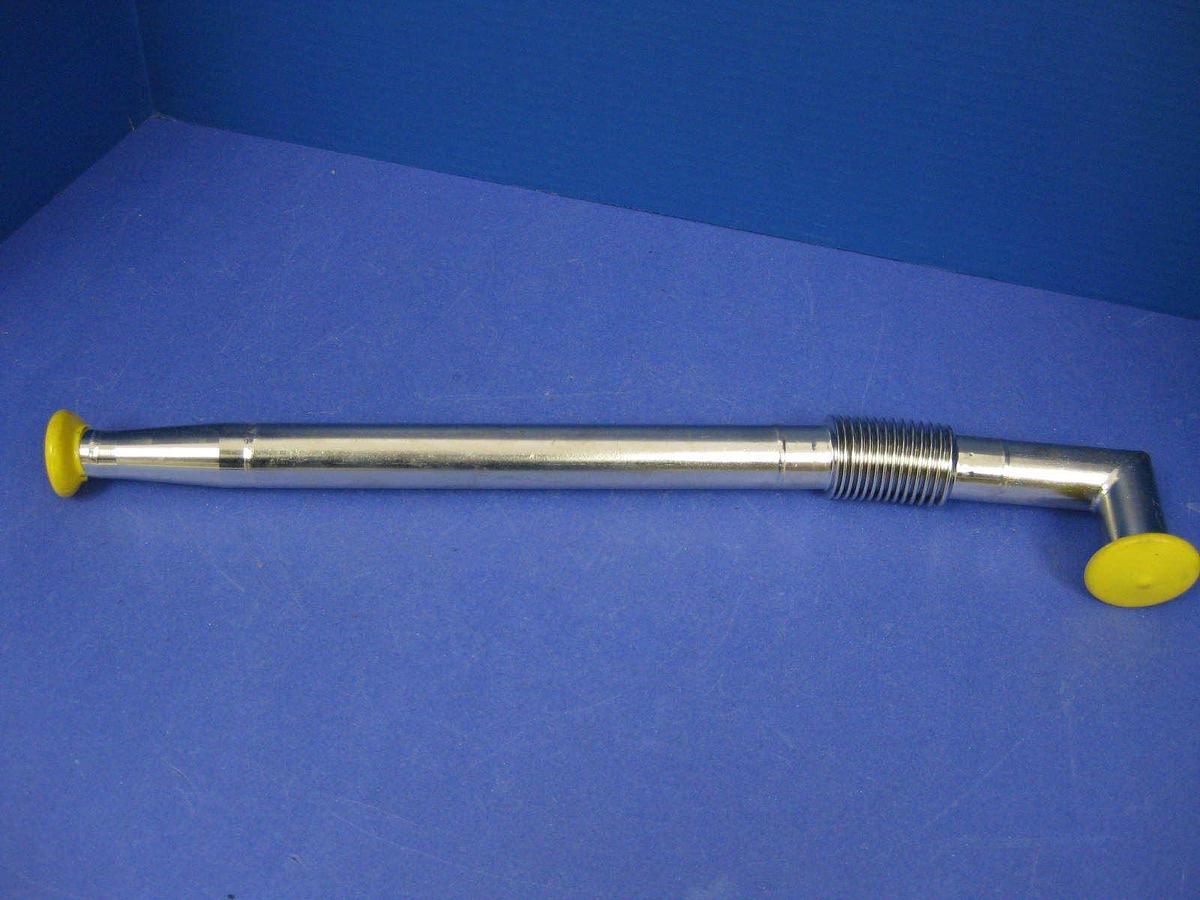 Vacuum Tube Weldment, NW20 Miltered Elbow x Conical NW16 w/ Bellows Neck, New