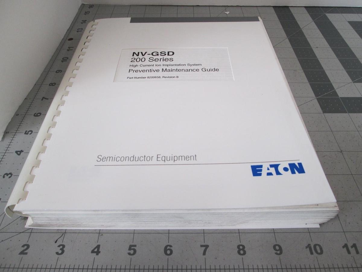 Used Eaton, NV-GSD,200 Series, Preventative Maintenance Guide, REV B, Used