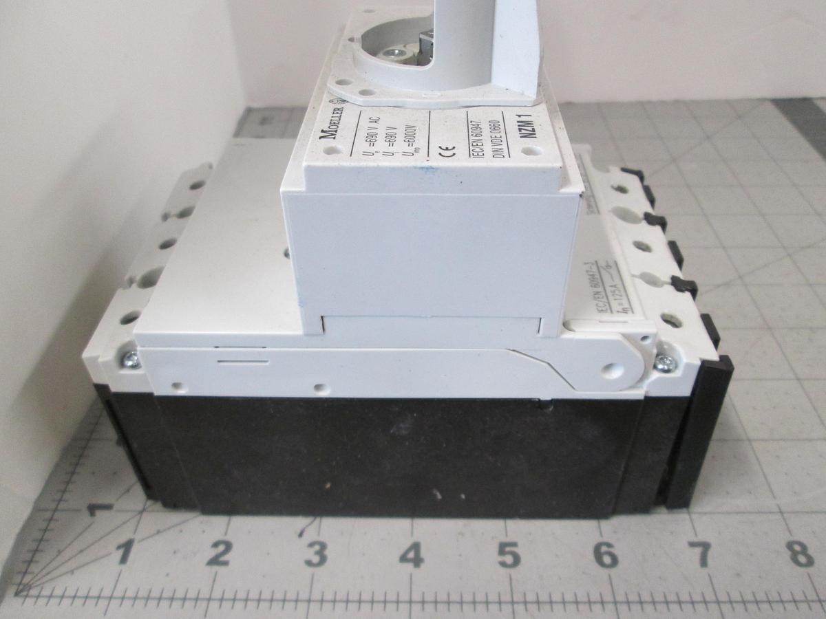 Used Moeller Eaton, NZM1, Circuit Breaker MCCB 690VAC 6000V IEC/EN 60947