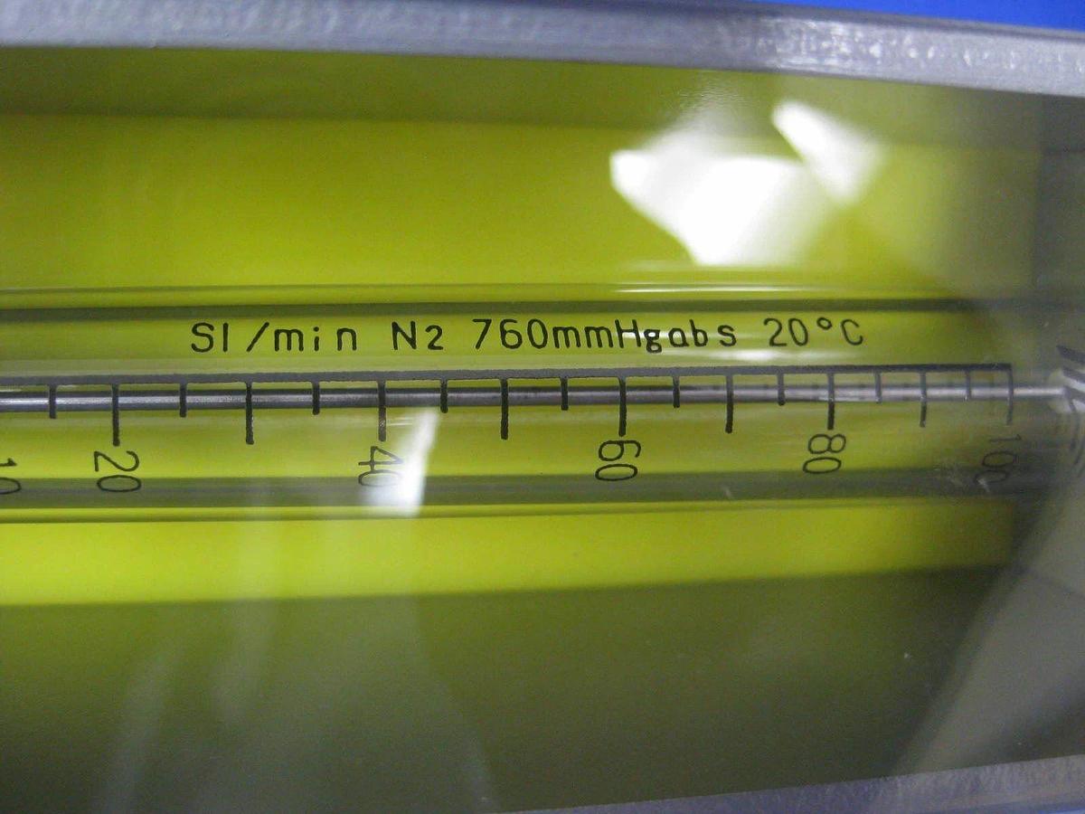 Used Tokyo Keiso F97-241371 Purge Meter, 10-100 Sl/Min N2, Used