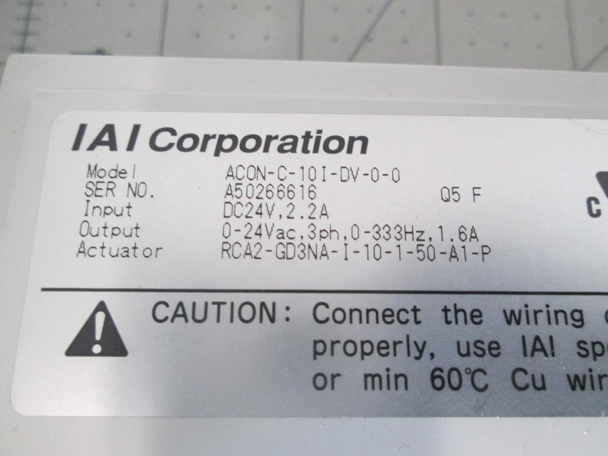 Used IAI Corporation, ACON-C-10I-DV-0-0, DC24V, Actuator Controller, Used