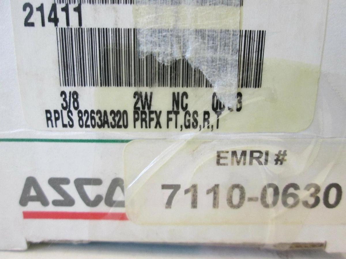 Asco Red Hat, Solenoid Valve 3/8" Pipe, 10.1 W, 8263G320, New