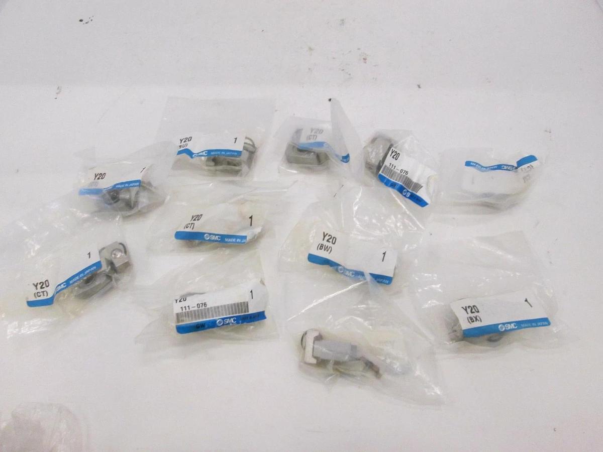 SMC, Y20, Pneumatic Manifold Coupler, New, Lot of 11