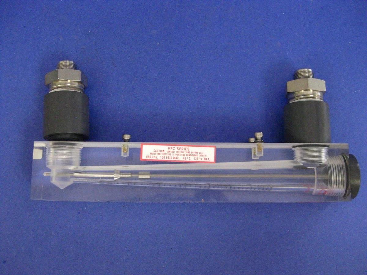 Used Dwyer VFC-131 Visi-Float Flowmeter, 100-700 LPM Air, Used