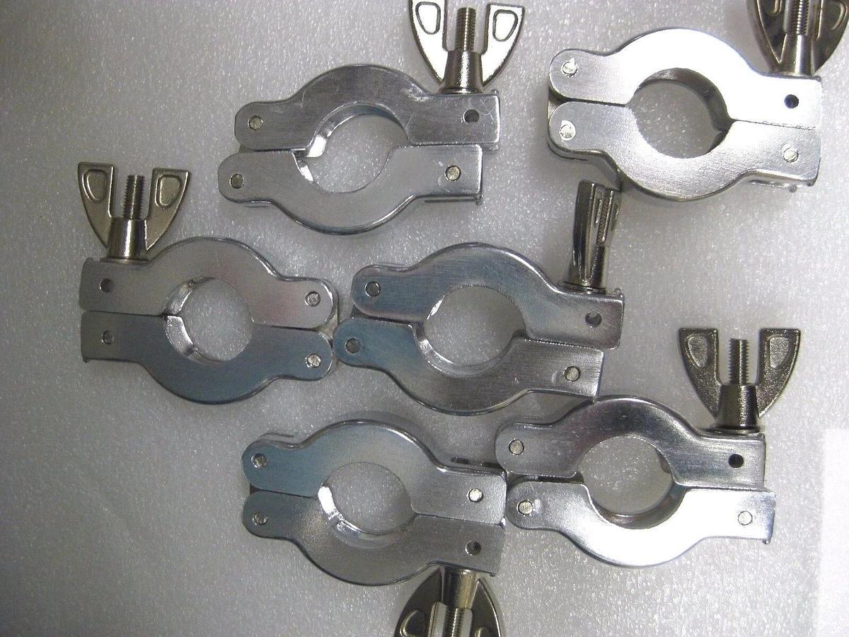 Hinge Clamp with Wingnut NW16 for Vacuum Fittings Lot of 12 New
