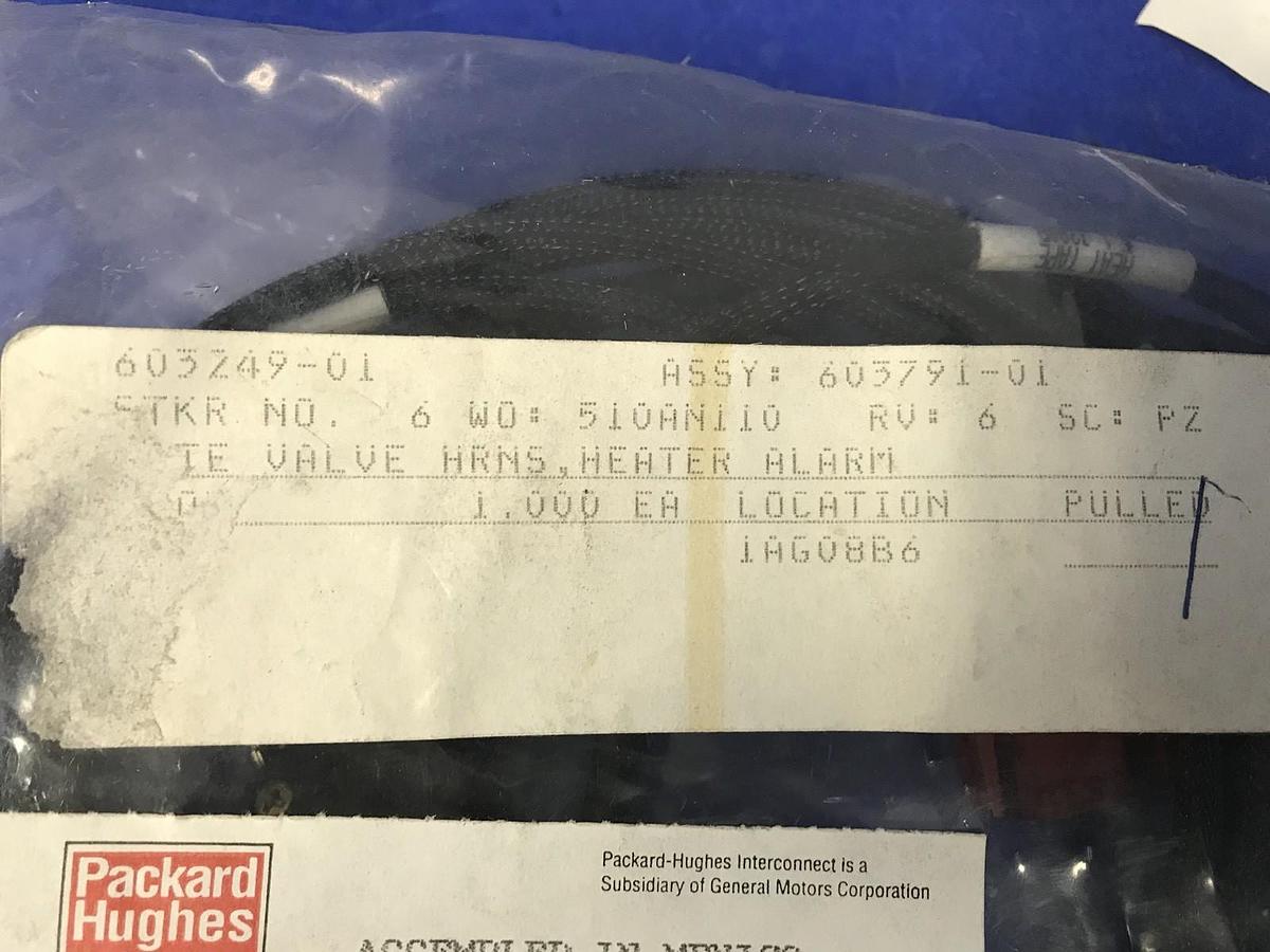 Used SVG 603249-01 Heater Alarm Gate Valve Harness Assembly, New