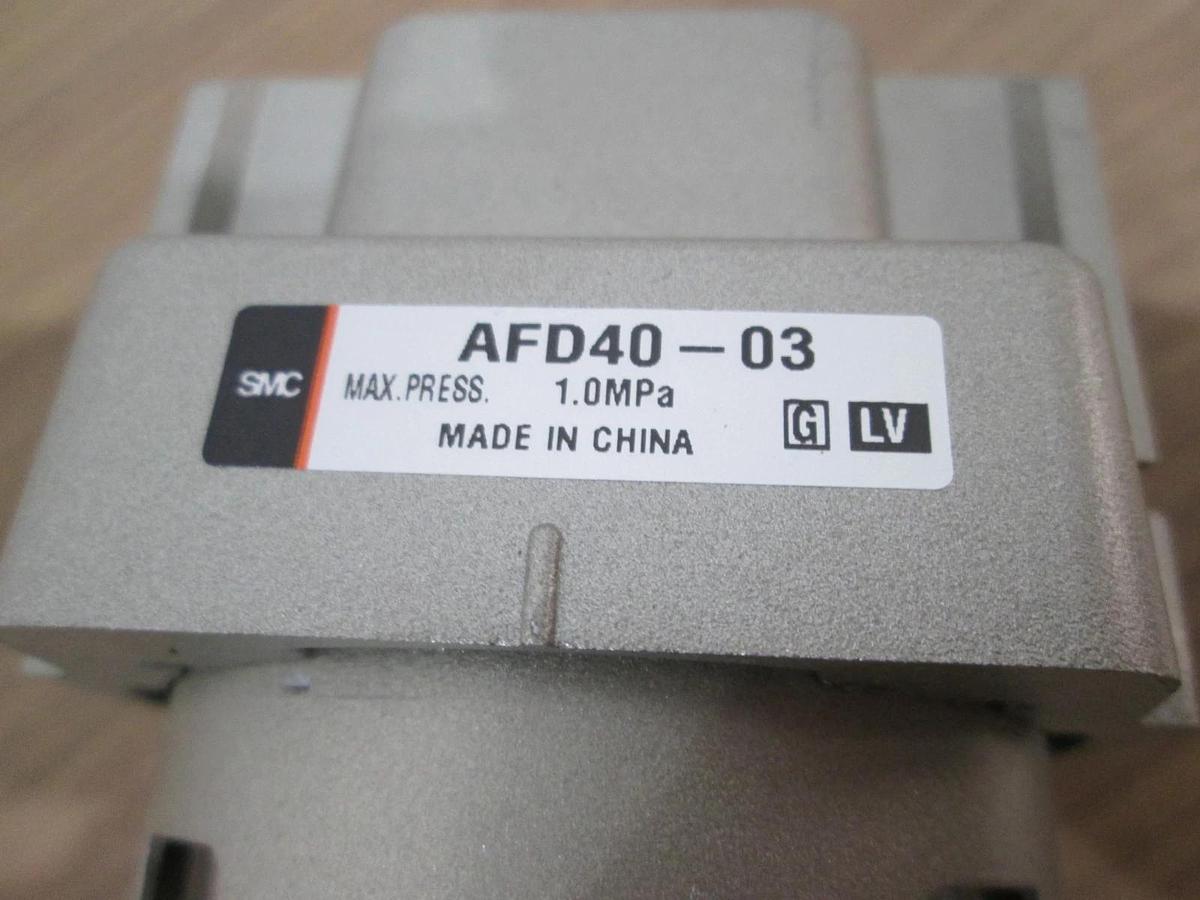 Used SMC, AFD40-03, Pneumatic Cylinder, Max Press. 1.0 MPa, Used