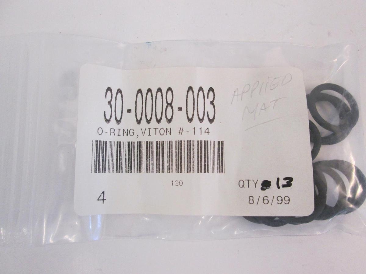 Used California Seal, 30-0008-003, Black Viton, -114, O-Ring , NIP, Lot of 13